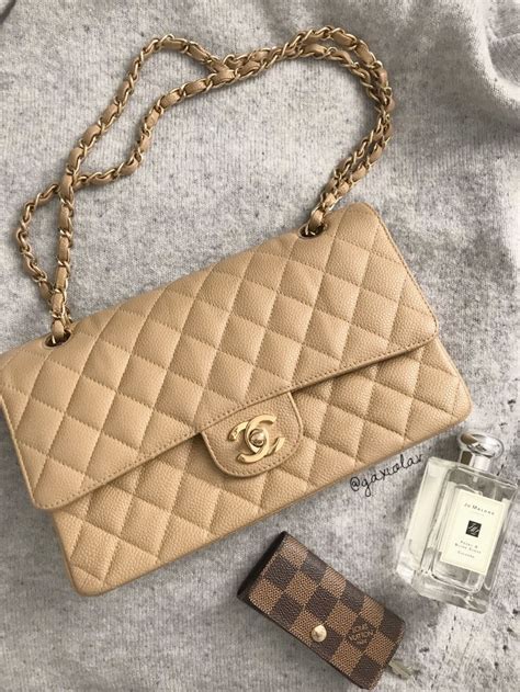 chanel flap bag beige|Chanel 25cm flap bag.